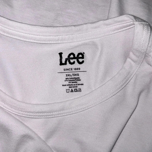 Lee Short Sleeve White Tee - Picture 5 of 7
